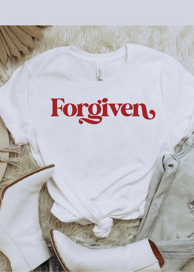 Forgiven Tee - Clothed in Grace
