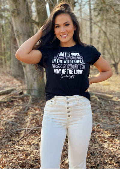 I am a Voice - John the Baptist tee - Clothed in Grace