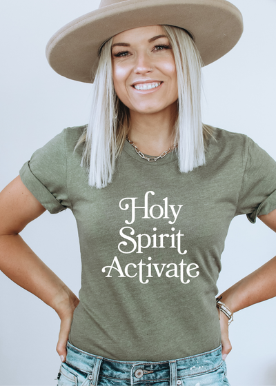 Holy Spirit Activate - tee - Clothed in Grace