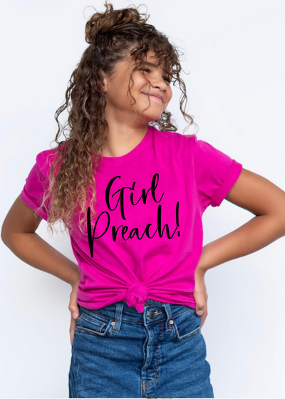 Girl Preach KIDS tee - Clothed in Grace