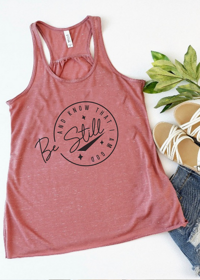 Be still and Know Tank Top - Clothed in Grace