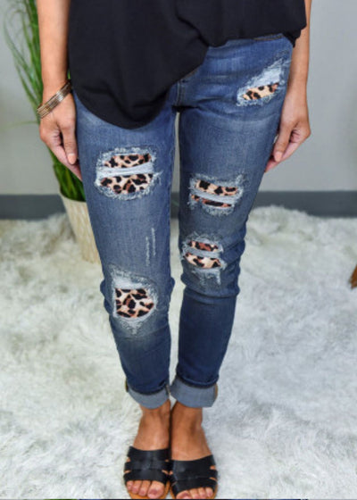 Lydia leopard Jeans - Clothed in Grace