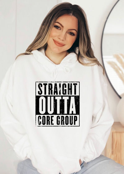 Straight Outta Core Group Hoodie - Clothed in Grace