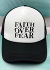 Faith Over Fear Trucker SnapBack Cap - Clothed in Grace