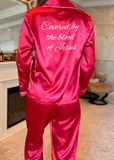 Covered By The Blood Silk Pajamas