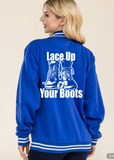 Lace Up Your Boots Letterman Jacket