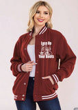 Lace Up Your Boots Letterman Jacket