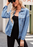 Woman of God Jeweled Jean Jacket