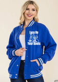 Lace Up Your Boots Letterman Jacket