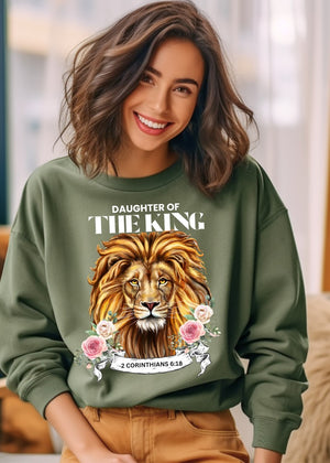 Daughter of The King Sweatshirt - Clothed in Grace