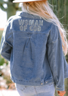 Woman of God Jeweled Jean Jacket