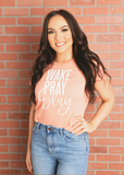 Wake Pray Slay Tee - Clothed in Grace