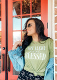 Not Lucky Just Blessed Tee - Clothed in Grace