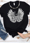 Glory Carrier Black Tee - Clothed in Grace