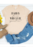 If God Is For Me Tee - Clothed in Grace