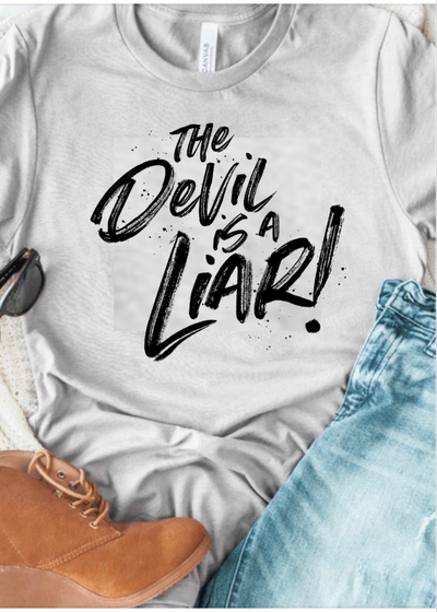 The Devil is a Liar T-shirt - Clothed in Grace