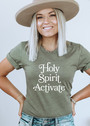 Holy Spirit Activate Tee - Clothed in Grace