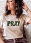 Camo Pray Tan Tee - Clothed in Grace