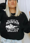 God of the Mountain Sweatshirt - Clothed in Grace