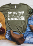 May His Favor Be Upon You Tee - Clothed in Grace