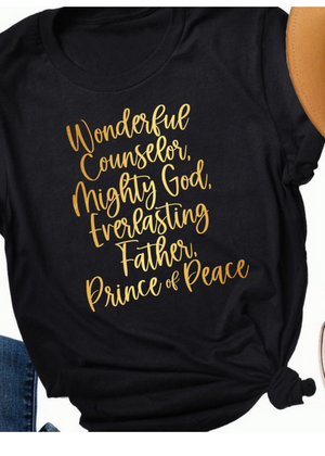 Wonderful Counselor Tee - Clothed in Grace