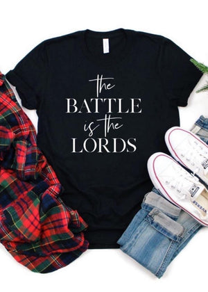 The Battle is the Lords Tee - Clothed in Grace