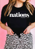 Nations Psalm 2:8 Tee - Clothed in Grace