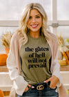 The Gates of Hell Will Not Prevail Tee - Clothed in Grace